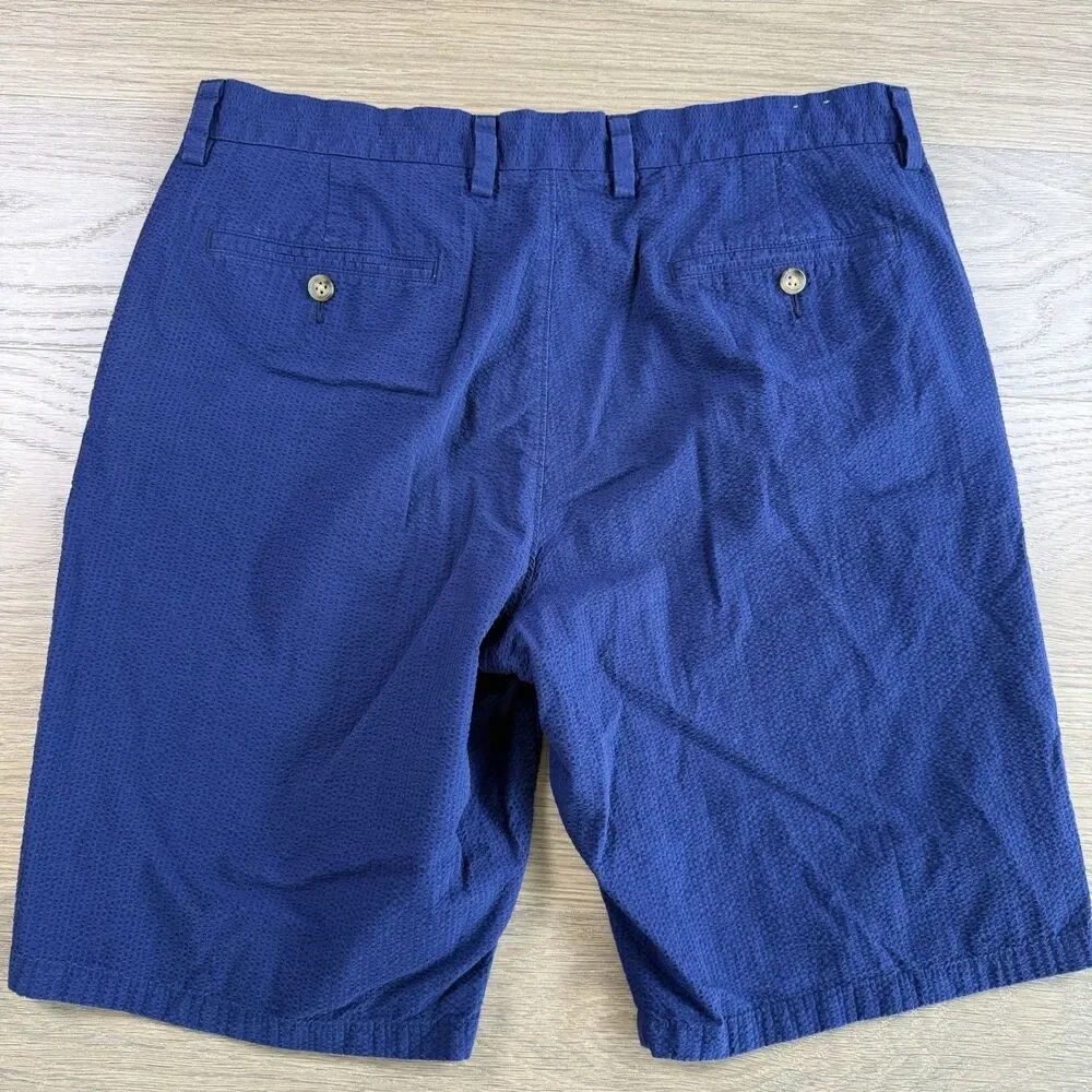 J Crew Club Shorts Men 34 Seersucker Cotton Lightweight Summer Travel
